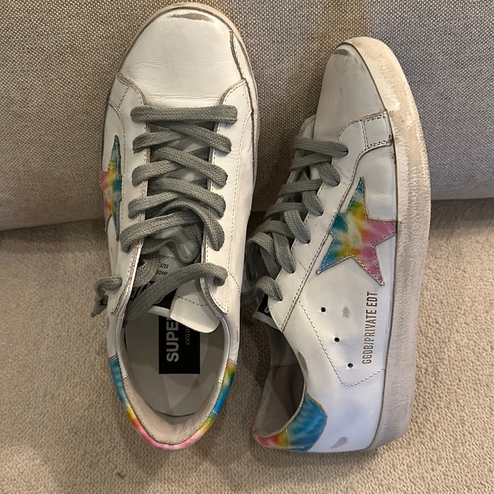 Golden goose tie dyed sneakers
